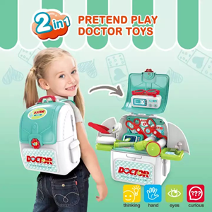 ست اسباب بازی پزشکی کوله پشتی Doctor Set 2 in 1_اسباب بازی